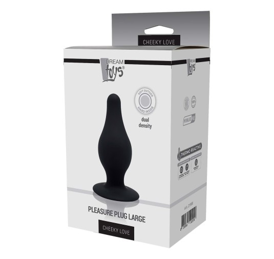 CHEEKY LOVE DUAL DENSITY PLEASURE PLUG L BLACK